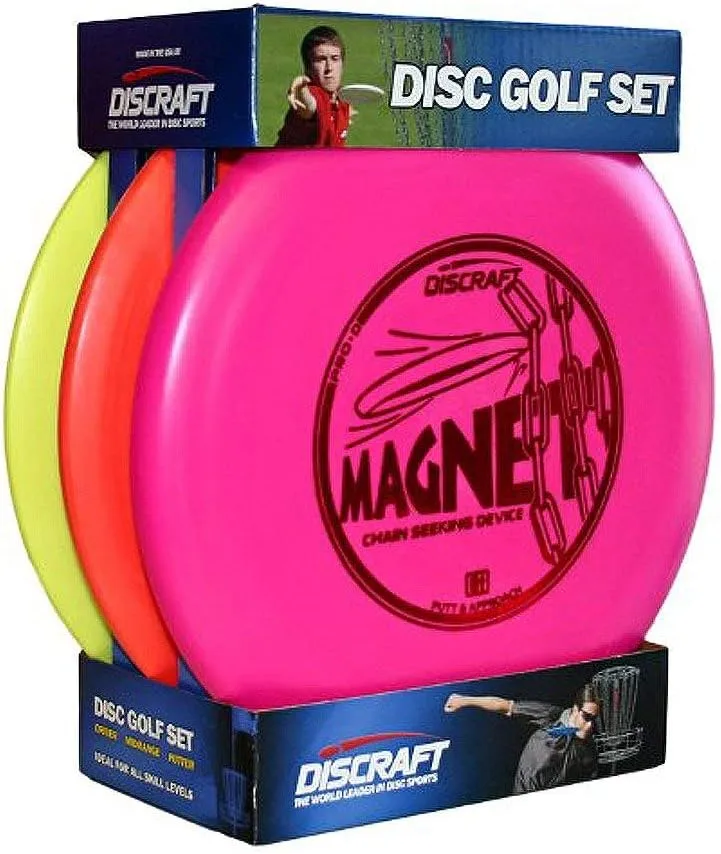 Discraft Starter Pack Beginner Disc Golf Set (3-Pack) 1 Driver, 1 Mid-Range, 1 Putter