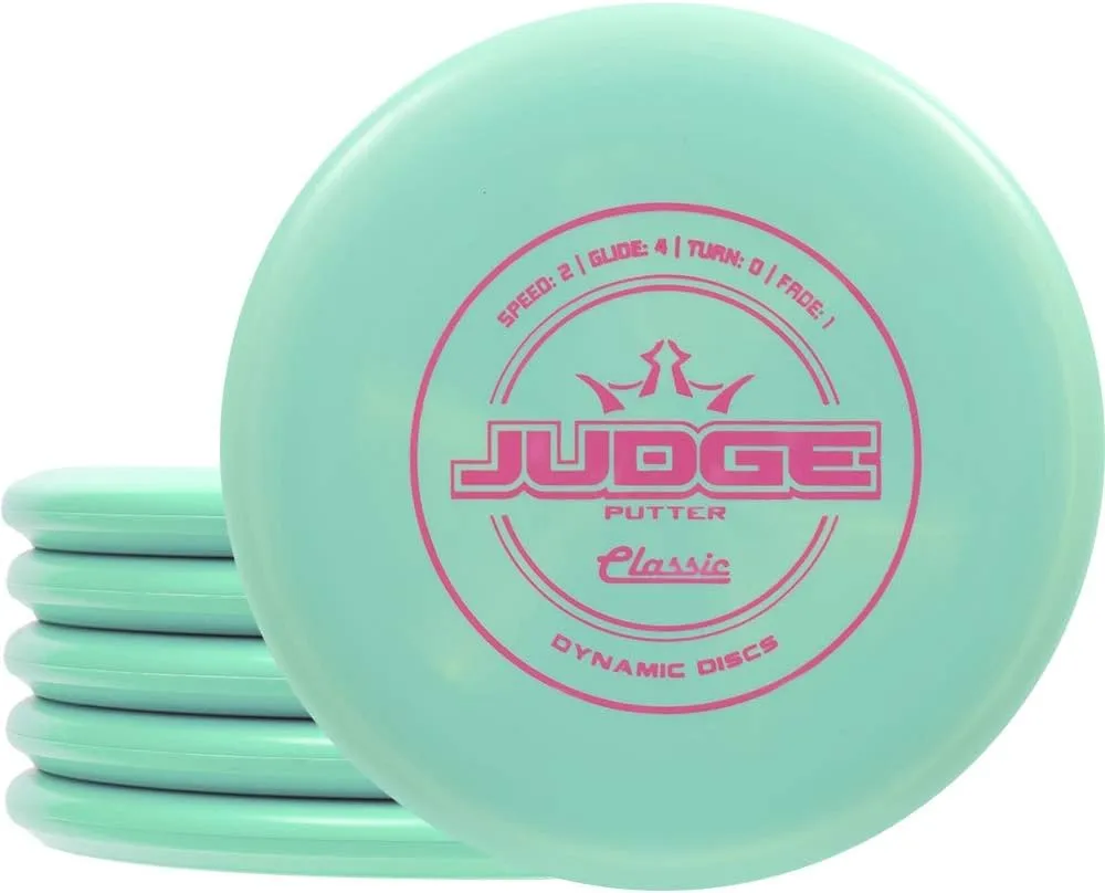 Dynamic Discs Judge Disc Golf Putter Five Pack Frisbee Golf Putter Pack 170 Grams and Above