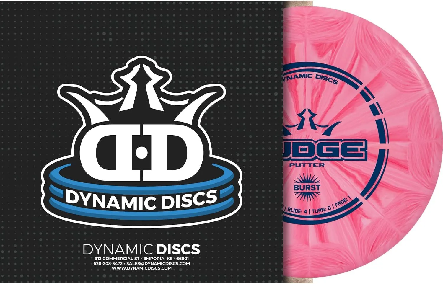 Dynamic Discs Prime Burst Judge Disc Golf Putter 170g Plus Beaded Disc Golf Putter